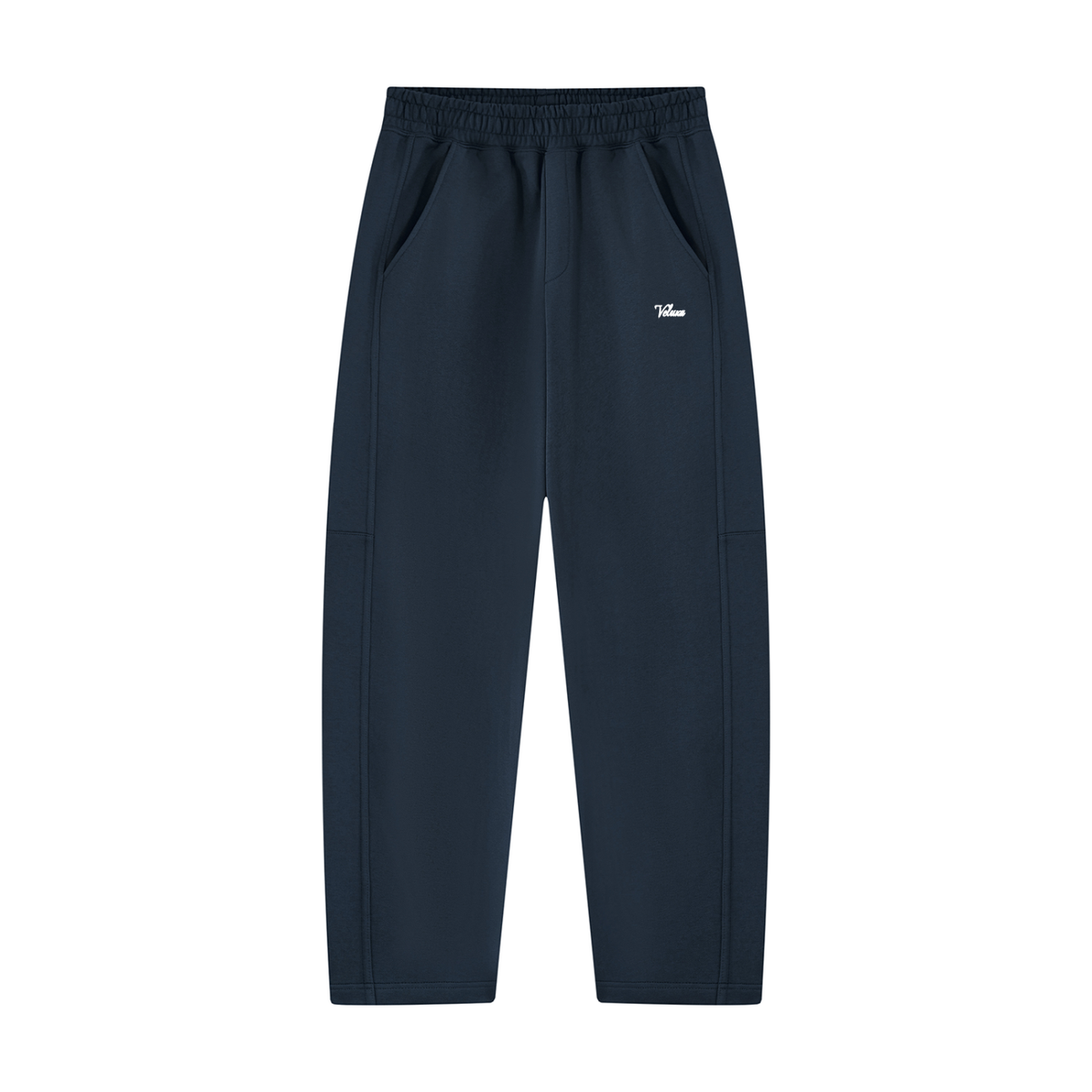 Navy Signature Uncuffed Joggers
