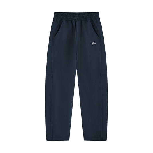 Navy Signature Uncuffed Joggers