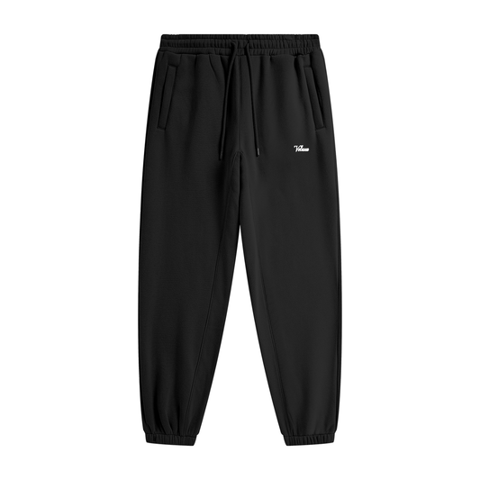 Black Signature Cuffed Joggers