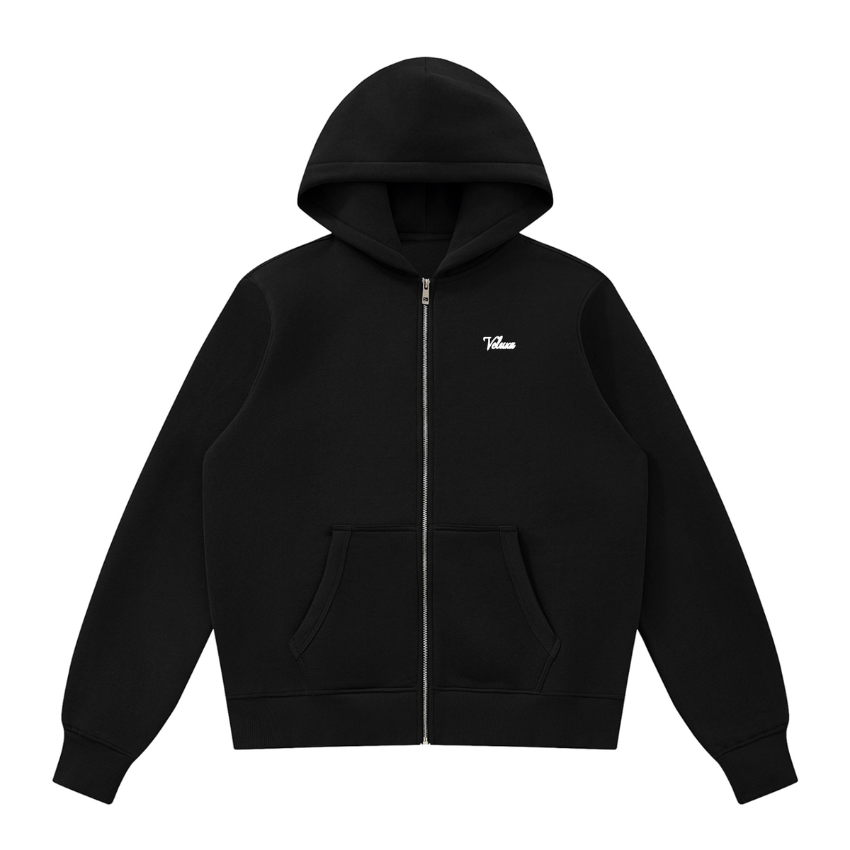 Black Signature Full Zip Fleeced Jacket