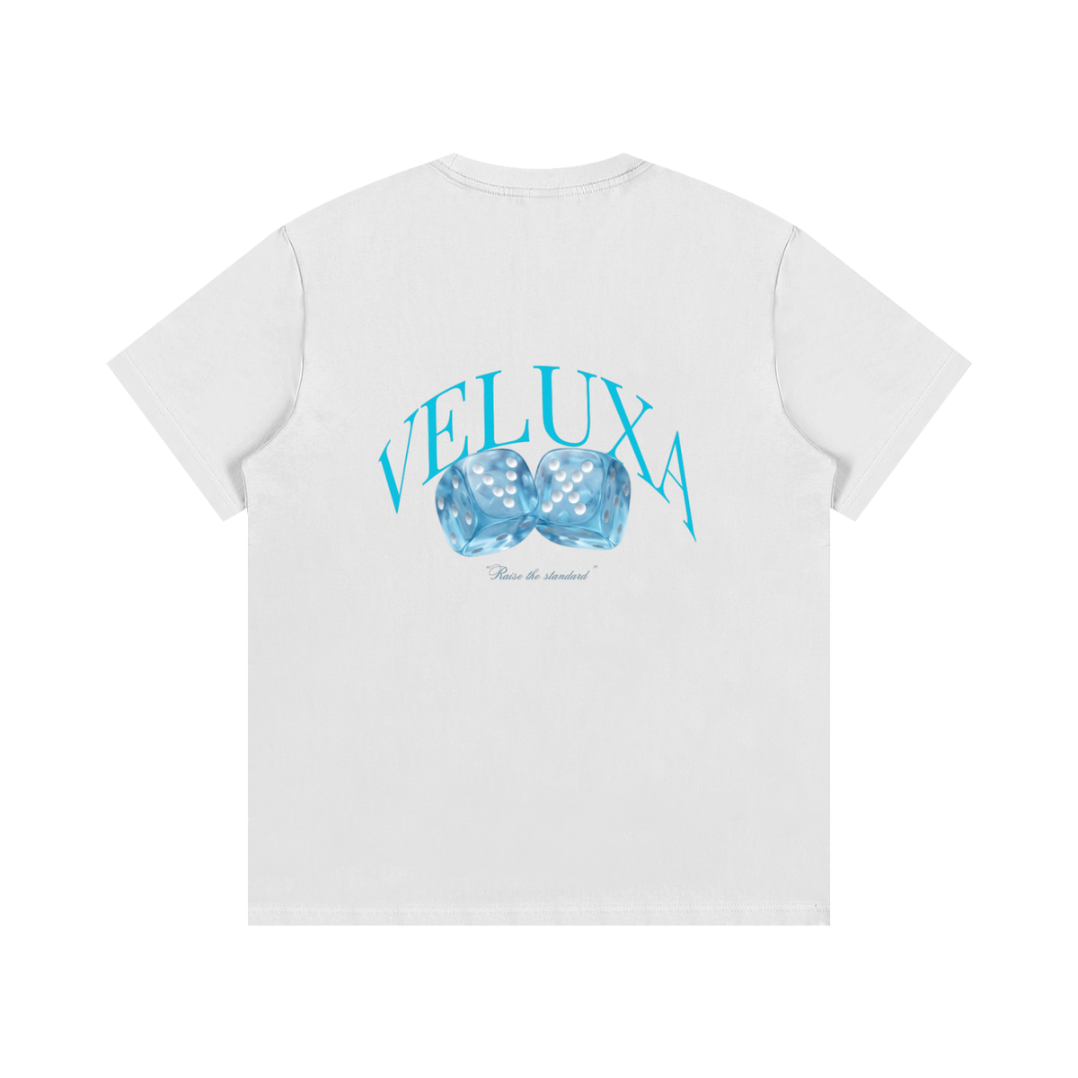 VELUXA "Icy Dice" Cotton Graphic Tee White