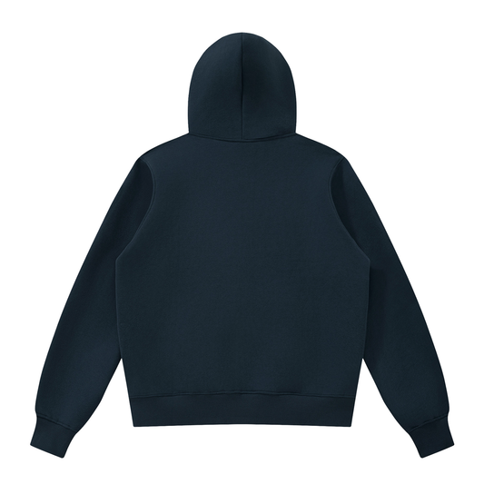 Navy Signature Full Zip Fleeced Jacket