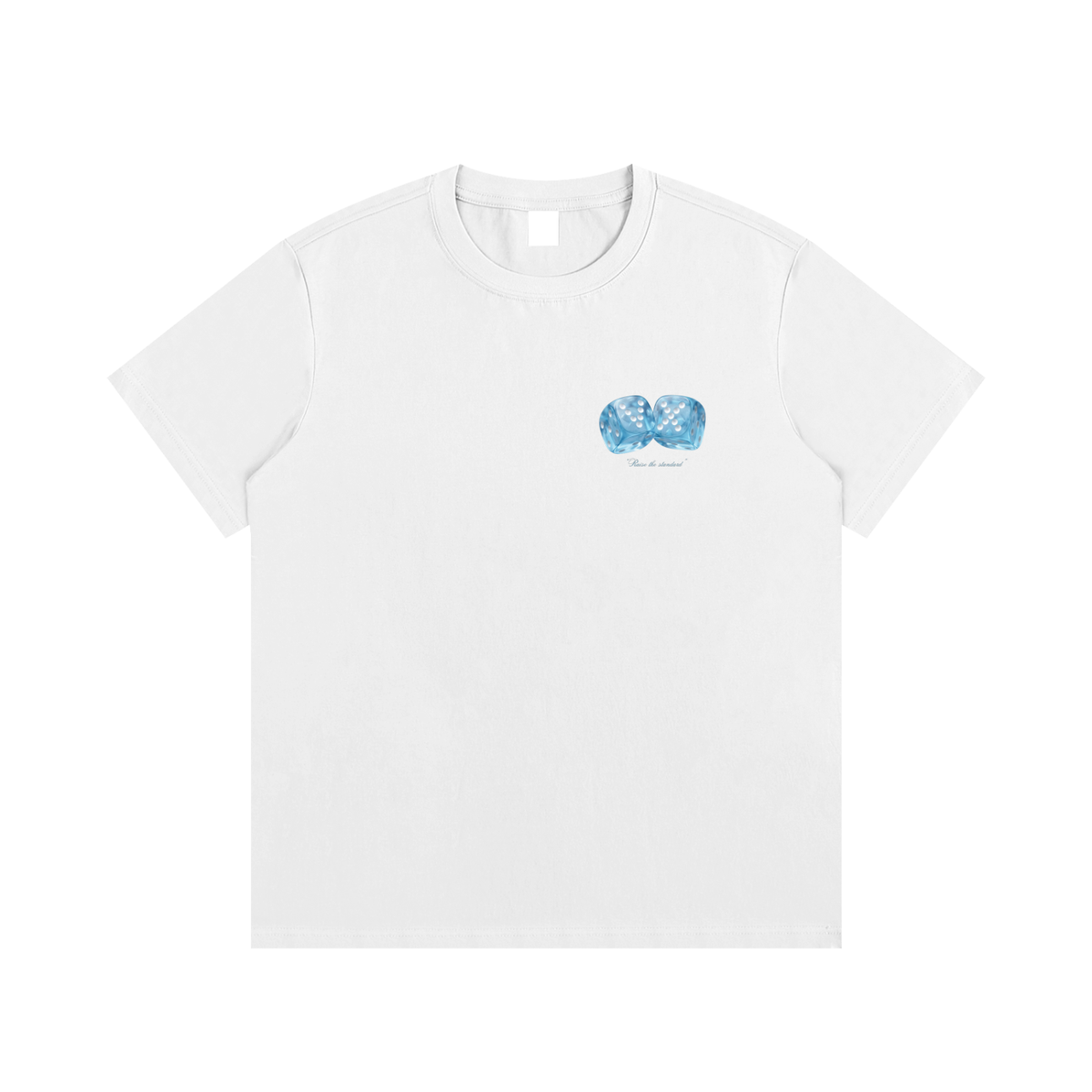 VELUXA "Icy Dice" Cotton Graphic Tee White