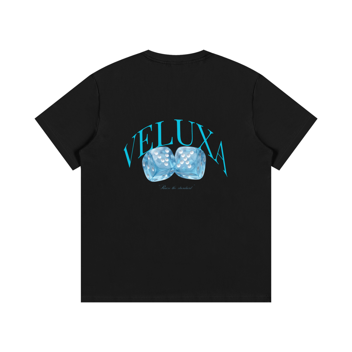 VELUXA "Icy Dice" Cotton Graphic Tee Black