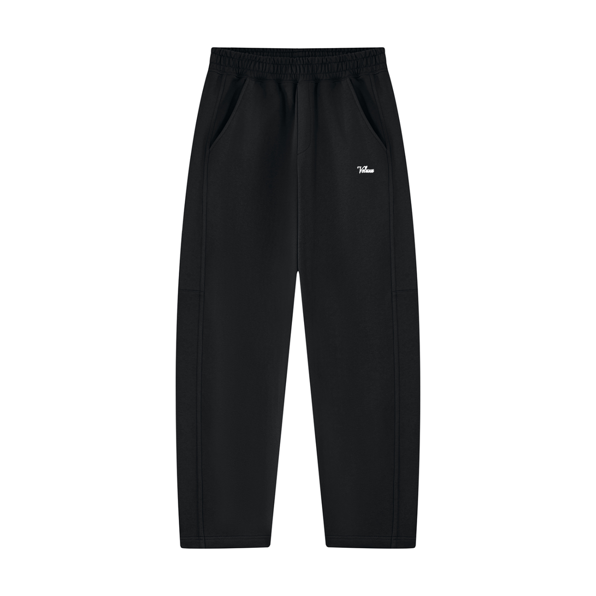 Black Signature Uncuffed Joggers