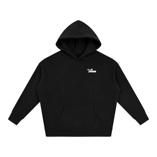 Black Oversized Signature Hoodie