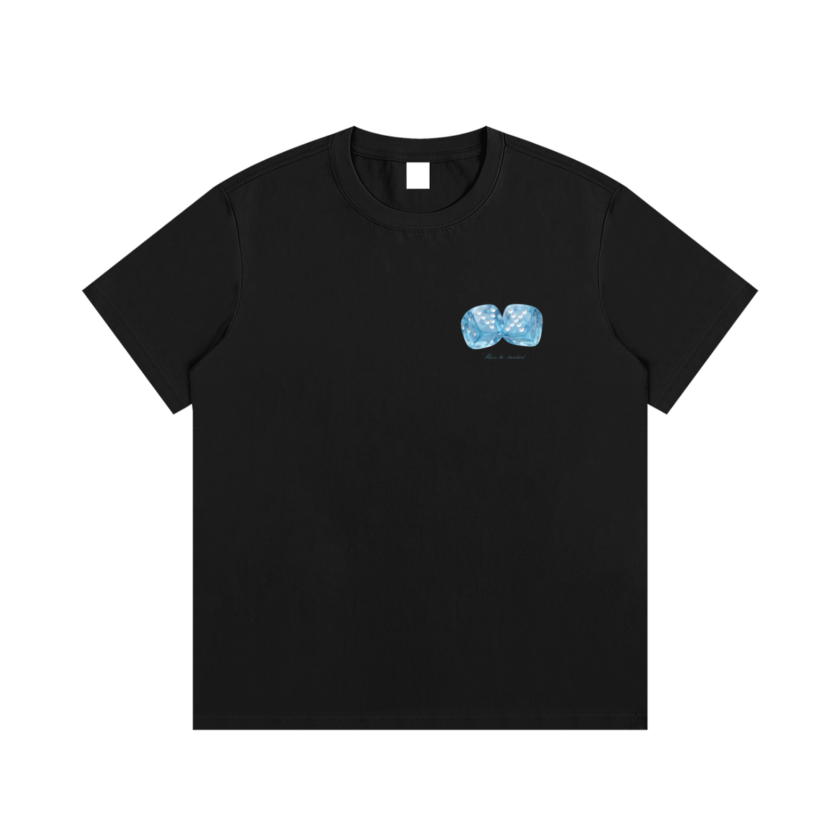 VELUXA "Icy Dice" Cotton Graphic Tee Black