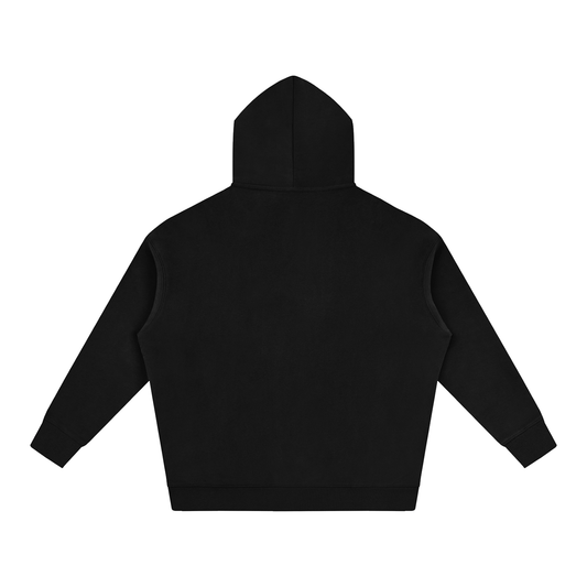 Black Oversized Signature Hoodie