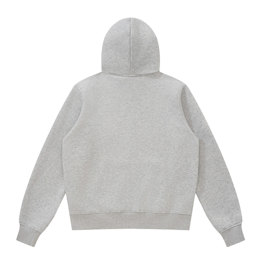 Marl Grey Signature Full Zip Fleeced Jacket