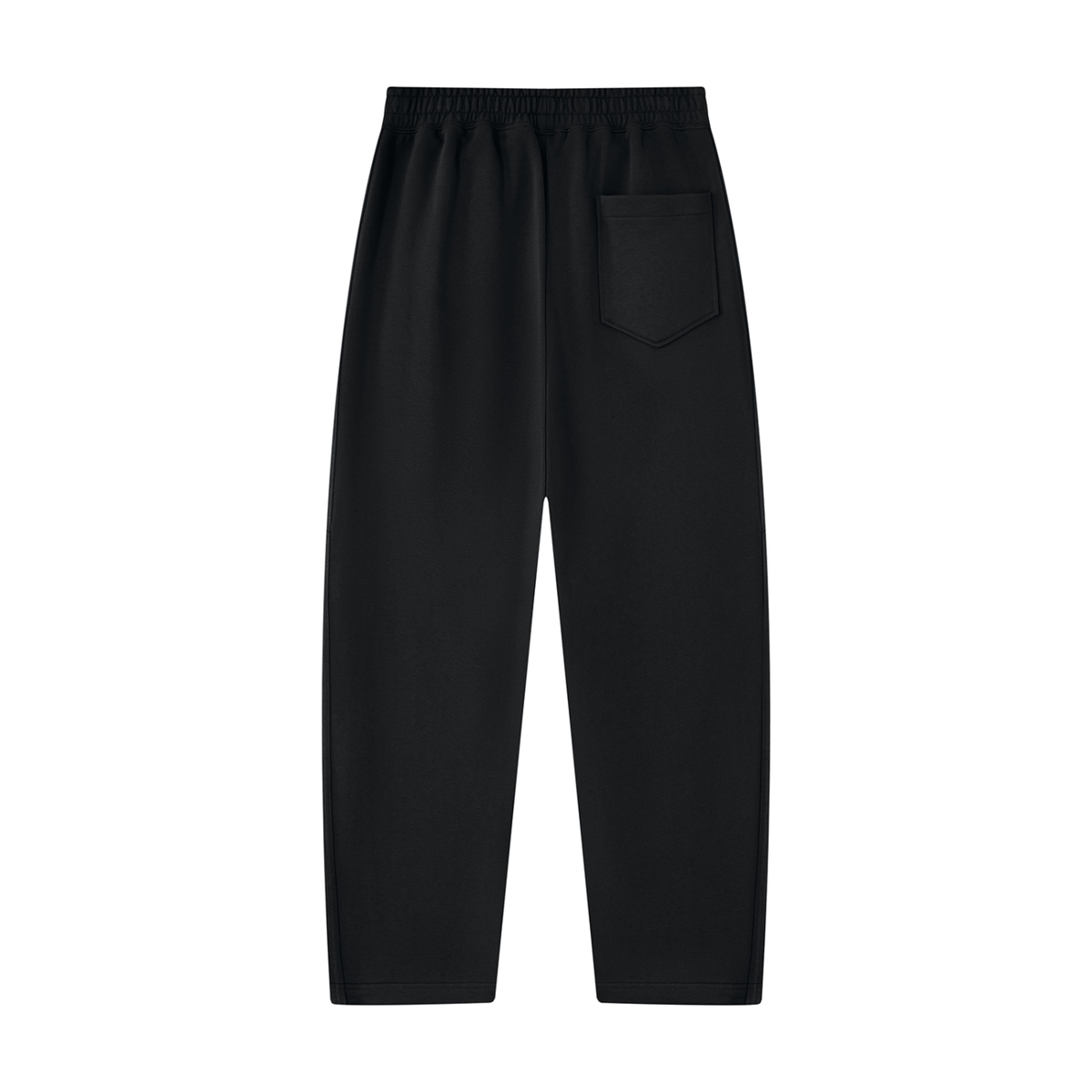 Black Signature Uncuffed Joggers